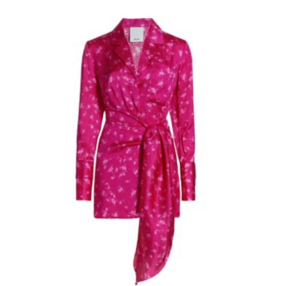 ACLER Evanston Satin Wrap Dress